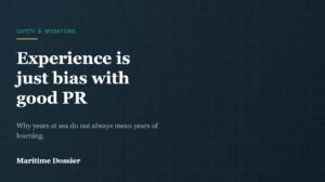 Title card: experience is just bias with good PR